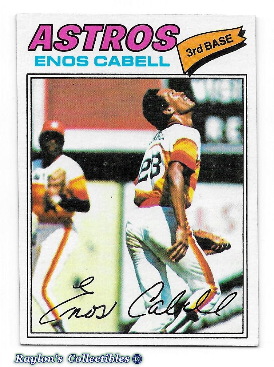 ⚾️ 1977 ~ Topps #567 ~ Enos Cabell ~ Astros ~ ExMt=6