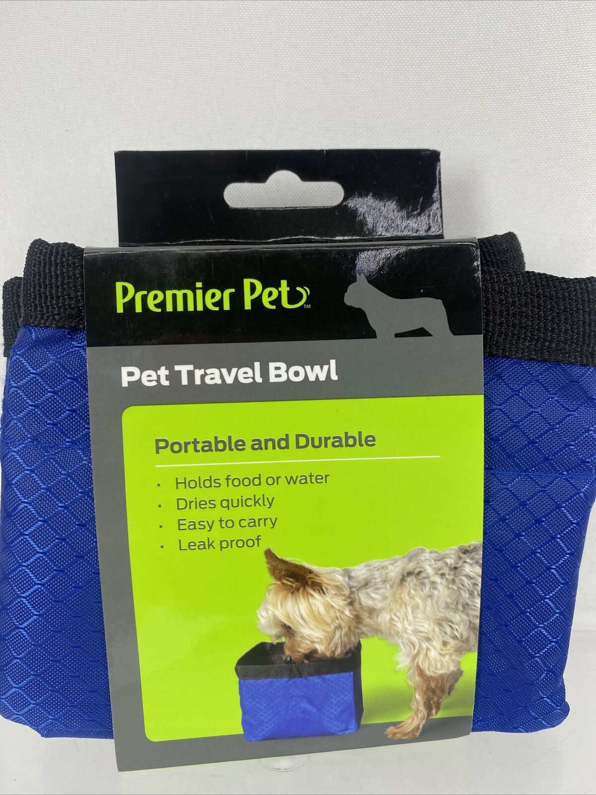 Premier Pet Travel Bowl Dog 50 oz Food Water Pop-Up Durable Quic