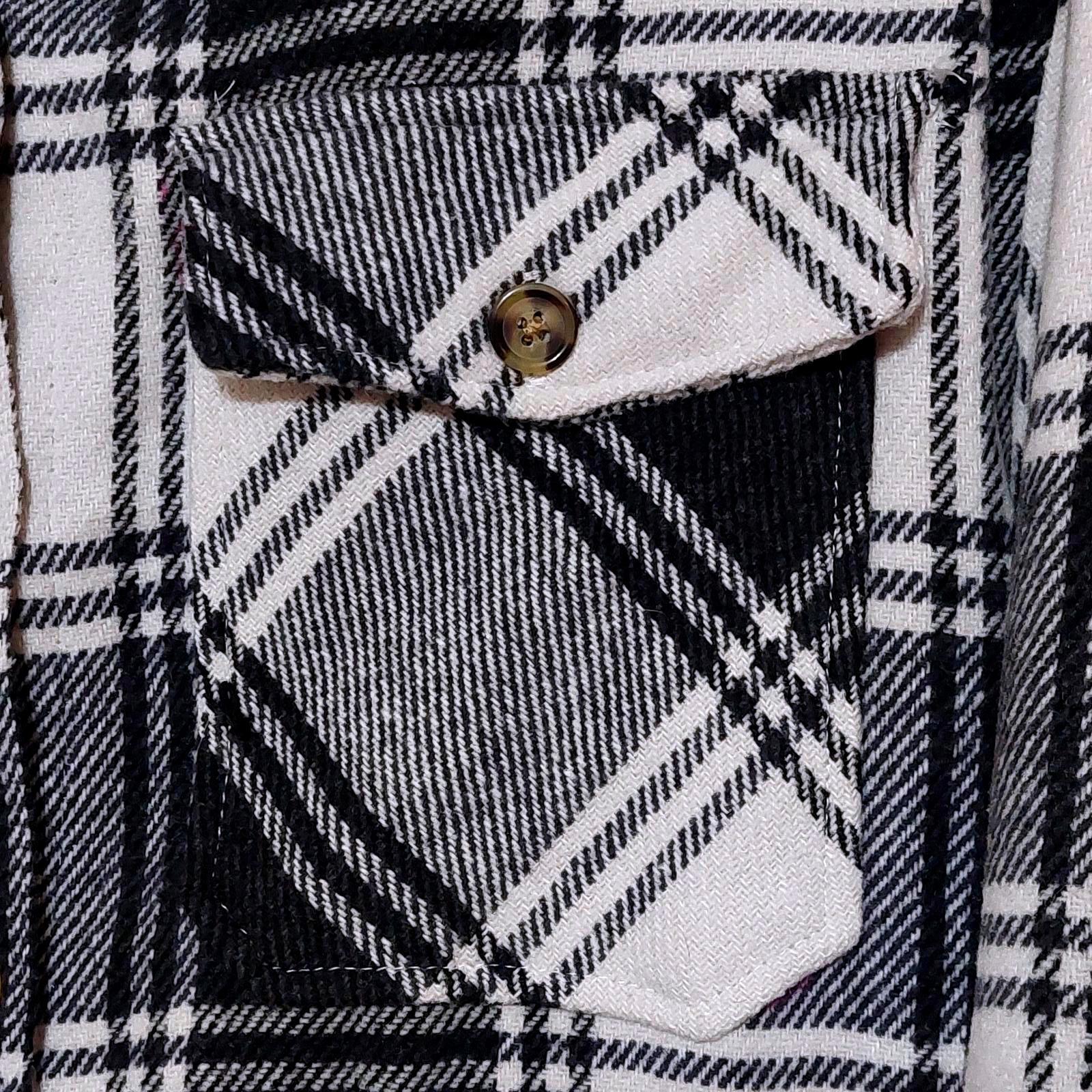 MEMBERS MARK BUTTON DOWN OVERSIZED PLAID SHACKET … - image 2