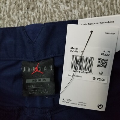 Nike Jordan x Eastside Golf Slim Fit Pants Navy Men's Sz 38x34