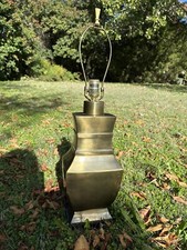 Paul Hanson Neoclassical Table Lamp in Bronze 1950s