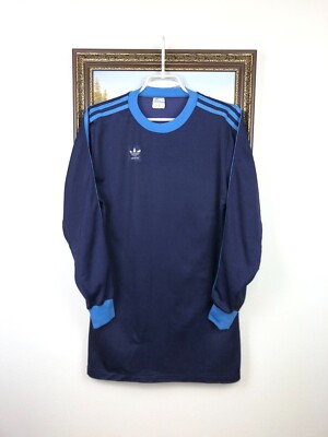 Vintage 80's Adidas Football Template Shirt Soccer Jersey Mens