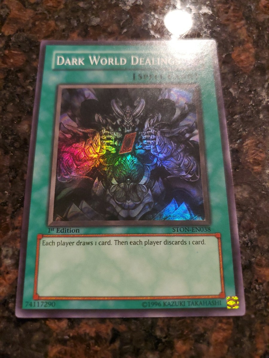 Dark World Dealings (STON-EN038) - Secret Rare Yugioh - NM | eBay