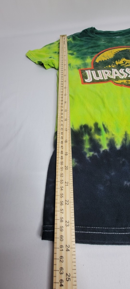 JURASSIC PARK Tie Dye Shirt Small Universal Studios Rare Green - T