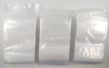 300 3x3" Bags Zip Top Baggies Clear Writable White Block 2 Mil Reclosable 3 Pack