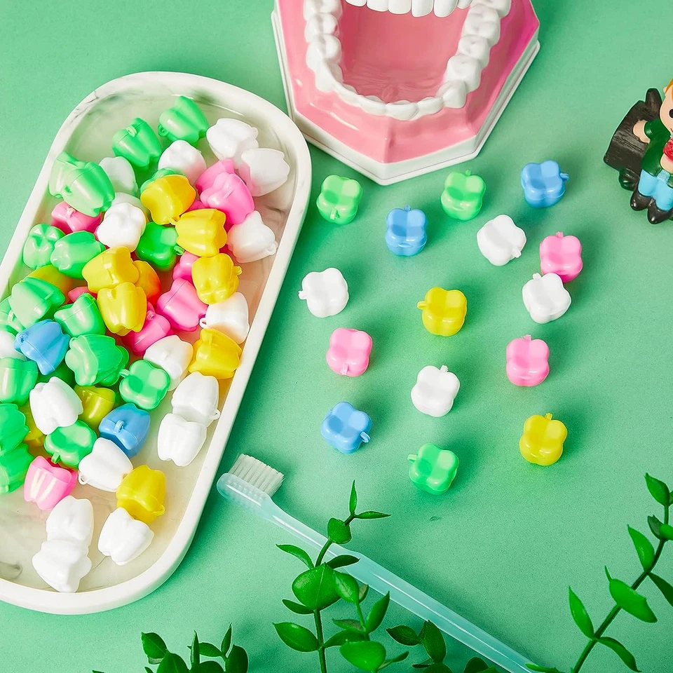 150件装彩色牙齿保护器,男孩和女孩塑料牙架,牙齿B — 第 4/4 张图片