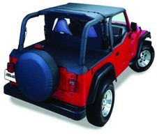 Bestop 52528-35 Brief Soft Top Black Diamond For 03-06 Jeep Wrangler