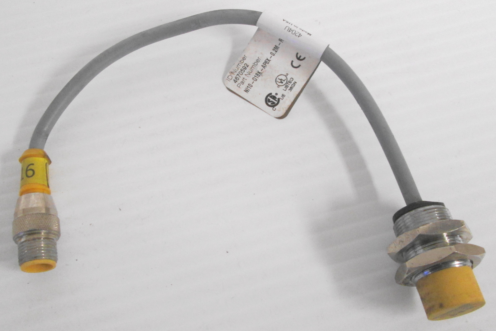 Turck NI10-G18K-AP6X-0.2M-RS 4T Proximity Switch 10-30VDC 200mA (Lot of 2)