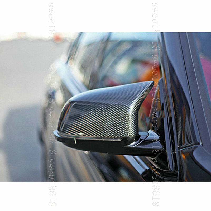 2pcs Real Carbon Fiber Side Wing Mirror Replace Cover For BMW X3 X4 X5