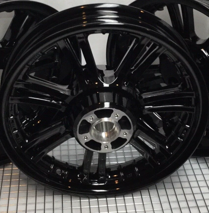 Llanta delantera Harley 2009-23 Trike Tri Glide 83326-09 rueda negra brillante EXTRACTA Foto 2 de 4