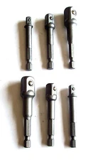 6pc POWER EXTENSION BAR SOCKET SET RAPID LOAD FOR DRILL