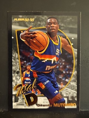 1992-93 Fleer Total D #12 Dikembe Mutombo HOF NUGGETS