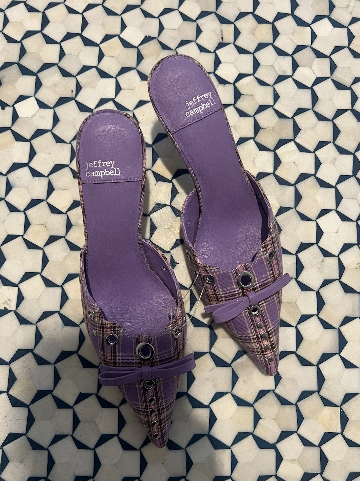 Jeffrey Campbell Bow Mules size 6