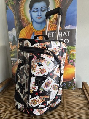 Sydney Love LAS Vegas Carry ON Travel BAG GAMBLING Las Vegas Poker Cards Queen  