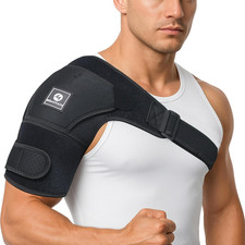 Shoulder Brace   Comfortable Adjustable Support for Pain Relief  Recovery  Rot