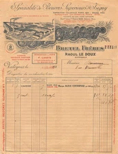 19-0418 1920 BUTTERRES SUPERIEURS D ISIGNY BRETEL FRERES A VALOGNES