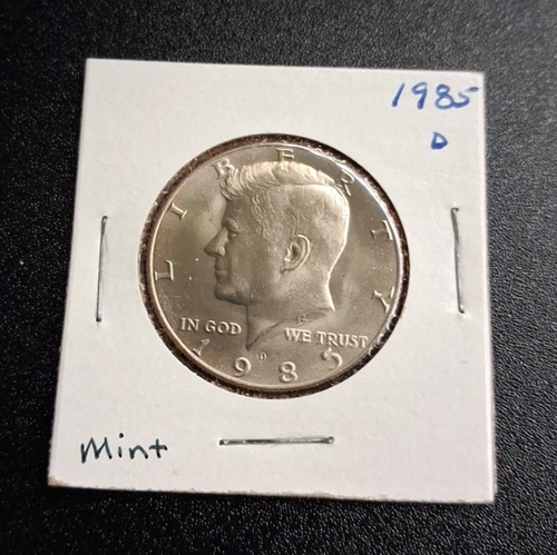 1985 D Kennedy Half Dollar BU Uncirculated Mint State 50c (USbx) Free Shipping
