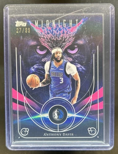2025-26 Topps Midnight Anthony Davis Night Owls Twilight #/99 Mavericks