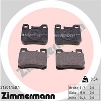 Zimmermann Bremsbelagsatz Scheibenbremse 21301.150.1 FüR W201 C124 Mercedes W124