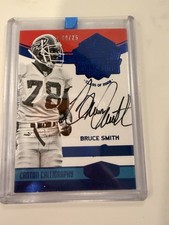 2016 Panini Plates &amp; Patches Bruce Smith HOF Bills Class Of 2009 4/25