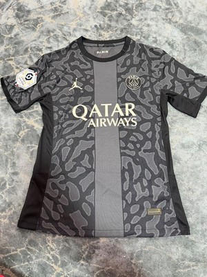 Nike Jordan 23-24 Paris Saint-Germain PSG Schwarz Spieler Version Mbappe Größe M