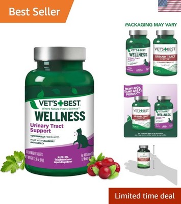 Natural Urinary Tract Support for Cats with Cranberry - 60 Chewable Treats