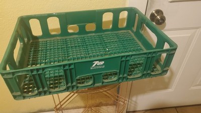 Nice Seven-Up,  7-Up Green Plastic Soda Crate San Francisco 