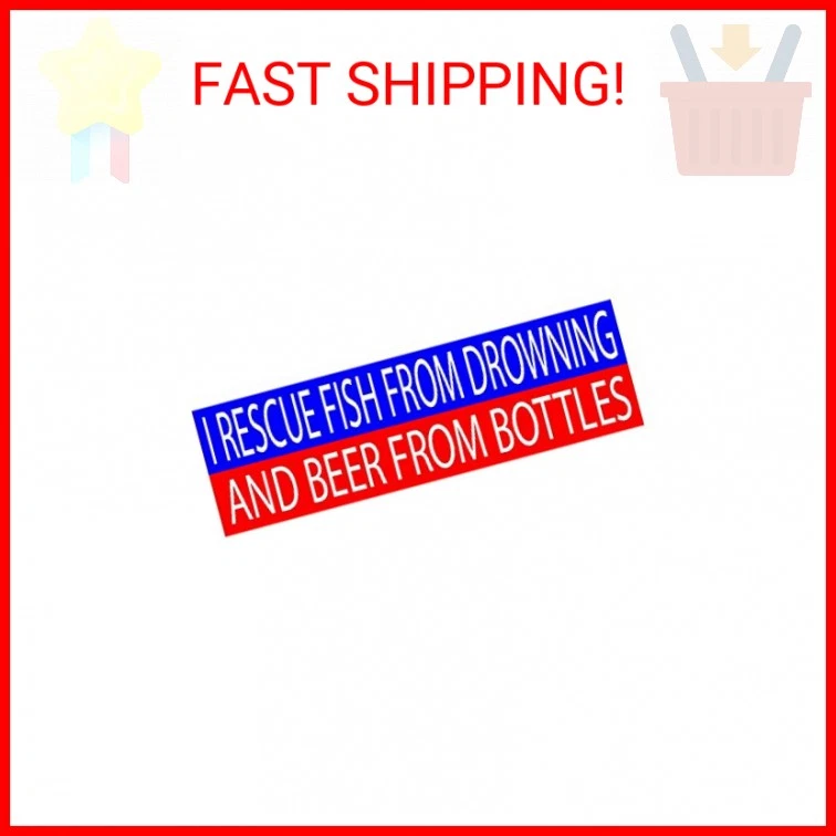 Rogue River Tactical Funny Fishing Bumper Sticker Fish Auto Decal Car Truck Boat Foto 2 de 2