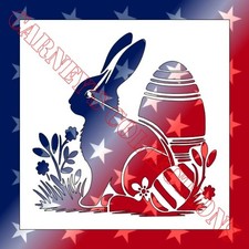 Plastic Stencil - Easter Bunny SB249  8", 10" or 12" 