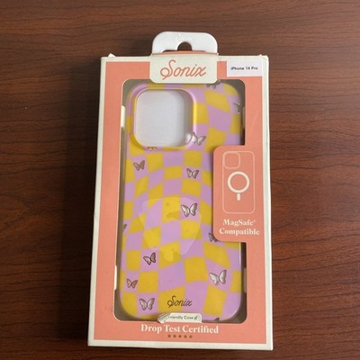 Sonix Apple iPhone 14 Pro - MagSafe Compatible Case - Yellow/purple Butterfly