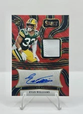 2024 Panini Select EVAN WILLIAMS Red Wave Rookie Patch Auto RPA Packers MINT❗️