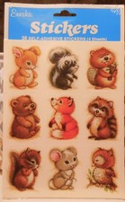 NOS Eureka Stickers Sweet Baby Animals 9 Designs -4 Sheets-SEALED