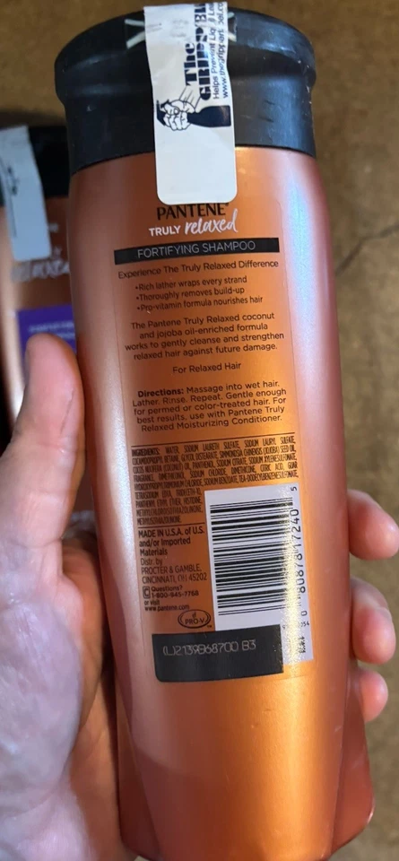 PANTENE PRO-V Truly Natural Hair Moisturizing Shampoo 12.6oz  LOT OF 2 - Image 2 of 2