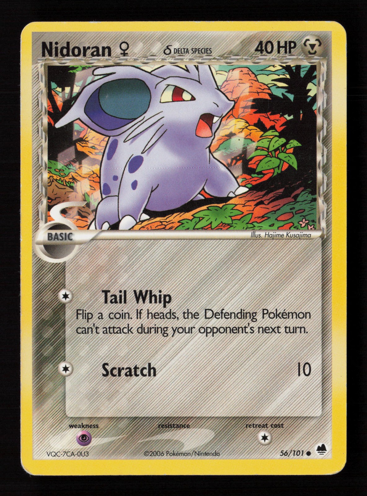 Nidoran F (Delta Species) 56/101 Dragon Frontiers Pokemon Card -