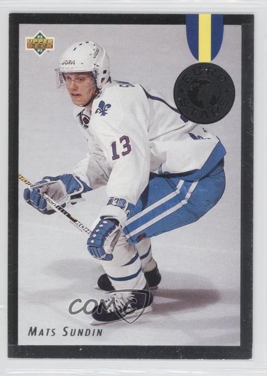 1992-93 Upper Deck Euro Stars Mats Sundin #E18 HOF 1s7