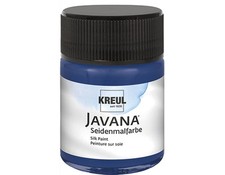 KREUL Javana Seidenmalfarbe 50ml Glas Nachtblau hochpigmentiert wasserbasiert