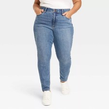 Ava  Viv Women's High Rise Skinny Jeans Medium Wash Size 26