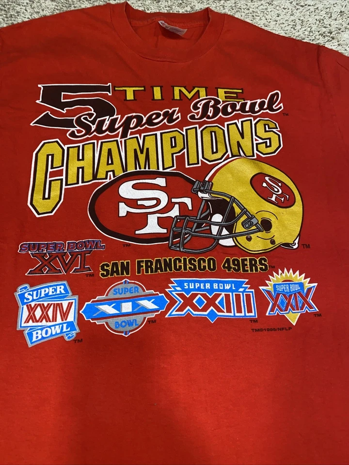 Camisa DE COLECCIÓN San Francisco 49ers L 5 veces Super Bowl LEER DESCRIPCIÓN Foto 2 de 4
