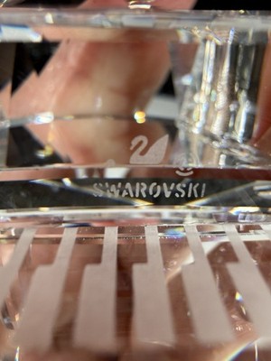 Swarovski crystal grand piano retired marked/no stool | eBay