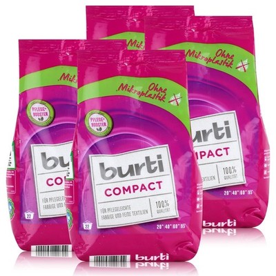 burti Compact Feinwaschmittel 1,3kg- Waschpulver (4er Pack)