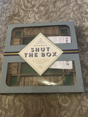 2-4-Player 10 Number Shut The Box Dice Game. Family Party Porch Pub Game