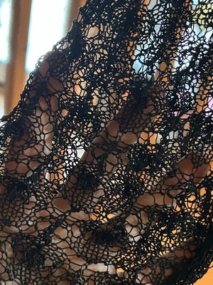 black crochet dress zara OOTD