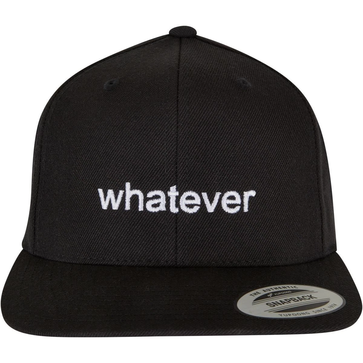Mister Tee Whatever Snapback Basecap Kappe Mütze Schriftzug Basic Cappy Stick