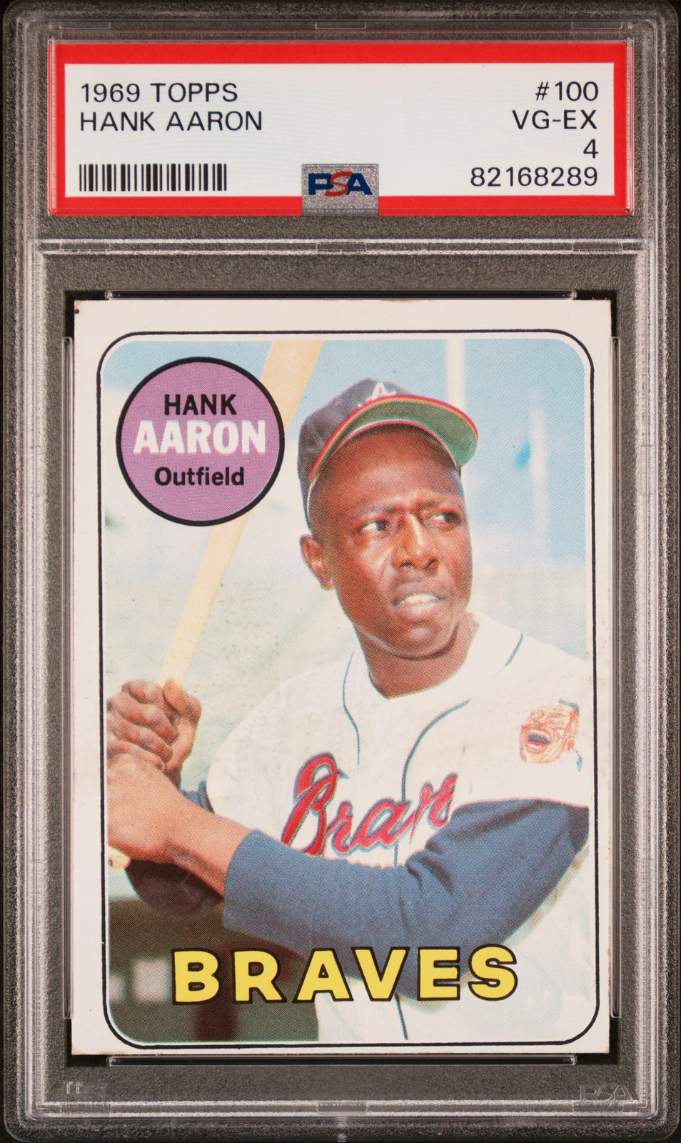 1969 Topps Hank Aaron #100 PSA 4