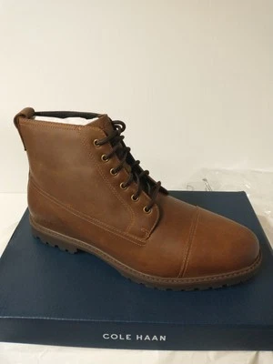 Cole Haan Botas Grand+ Lug Originales Para Hombre Marrón (Color Bayou) Nuevas En CAJA - Imagen 1 de 4