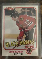 Topps 1981-82 Rookie Base Set Denis Savard #75 Chicago Blackhawks NHL Card. rookie card picture