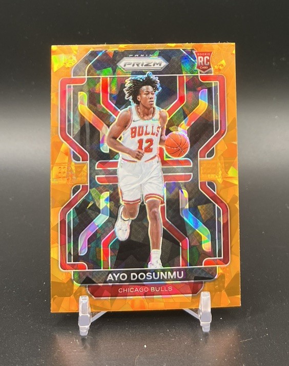 Ayo Dosunmu 2021-22 Prizm Orange Ice Prizm Rookie Card RC #271 Timberwolves RARE