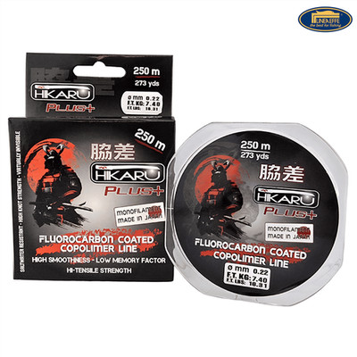 Lineaeffe HIKARU PLUS+ Fluorocarbon Schnur 250m beschichtete Angelschnur