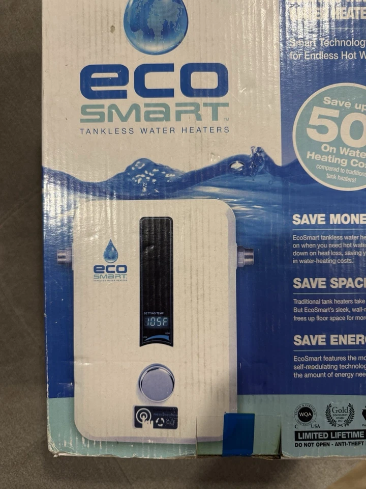 Calentador de agua eléctrico sin tanque ECOSMART ECO-11 NUEVO EN CAJA Ahorro-ENERGÍA $$ ESPACIO Foto 3 de 4