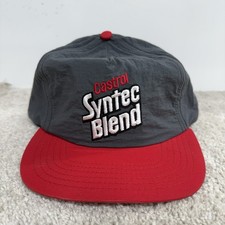 Castrol Snapback Hat Mens OS Black Red Syntec Blend Vintage 90s USA Made